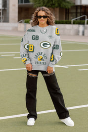 GREEN BAY PACKERS ALWAYS ON REPEAT PREMIUM FLEECE CREW SWEATSHIRT
