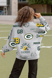 GREEN BAY PACKERS ALWAYS ON REPEAT PREMIUM FLEECE CREW SWEATSHIRT