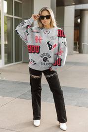 HOUSTON TEXANS ALWAYS ON REPEAT PREMIUM FLEECE CREW SWEATSHIRT