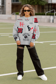 HOUSTON TEXANS ALWAYS ON REPEAT PREMIUM FLEECE CREW SWEATSHIRT