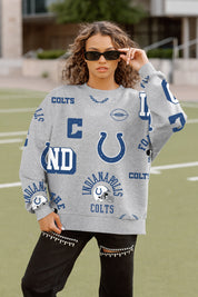 INDIANAPOLIS COLTS ALWAYS ON REPEAT PREMIUM FLEECE CREW SWEATSHIRT