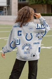 INDIANAPOLIS COLTS ALWAYS ON REPEAT PREMIUM FLEECE CREW SWEATSHIRT