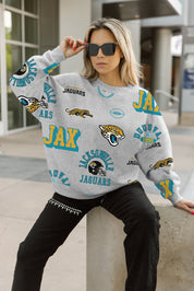 JACKSONVILLE JAGUARS ALWAYS ON REPEAT PREMIUM FLEECE CREW SWEATSHIRT