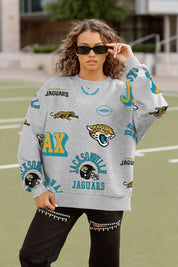 JACKSONVILLE JAGUARS ALWAYS ON REPEAT PREMIUM FLEECE CREW SWEATSHIRT