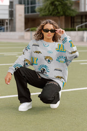 JACKSONVILLE JAGUARS ALWAYS ON REPEAT PREMIUM FLEECE CREW SWEATSHIRT
