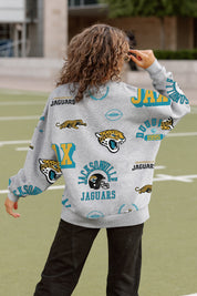 JACKSONVILLE JAGUARS ALWAYS ON REPEAT PREMIUM FLEECE CREW SWEATSHIRT