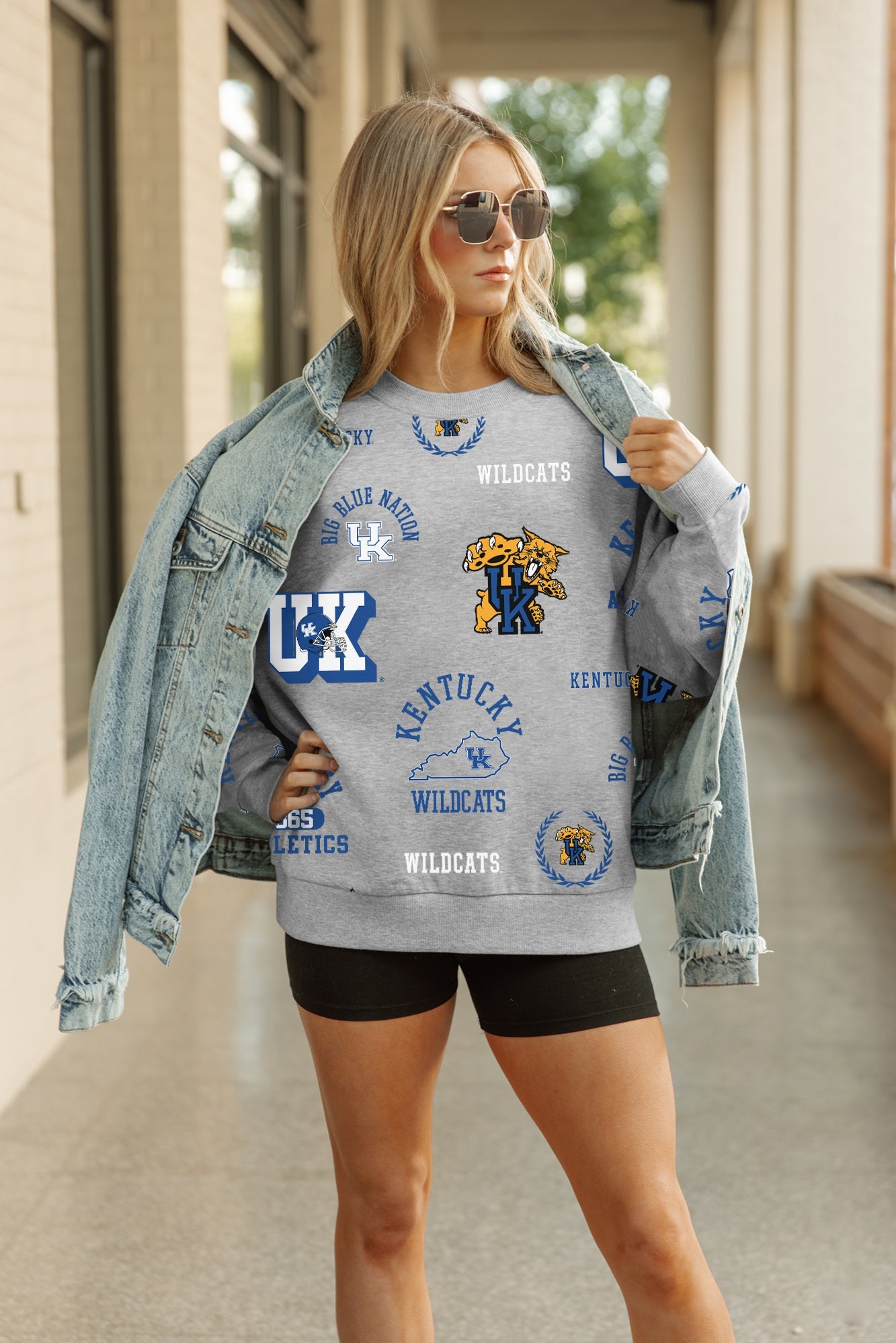 KENTUCKY WILDCATS ALWAYS ON REPEAT PREMIUM FLEECE CREW SWEATSHIRT