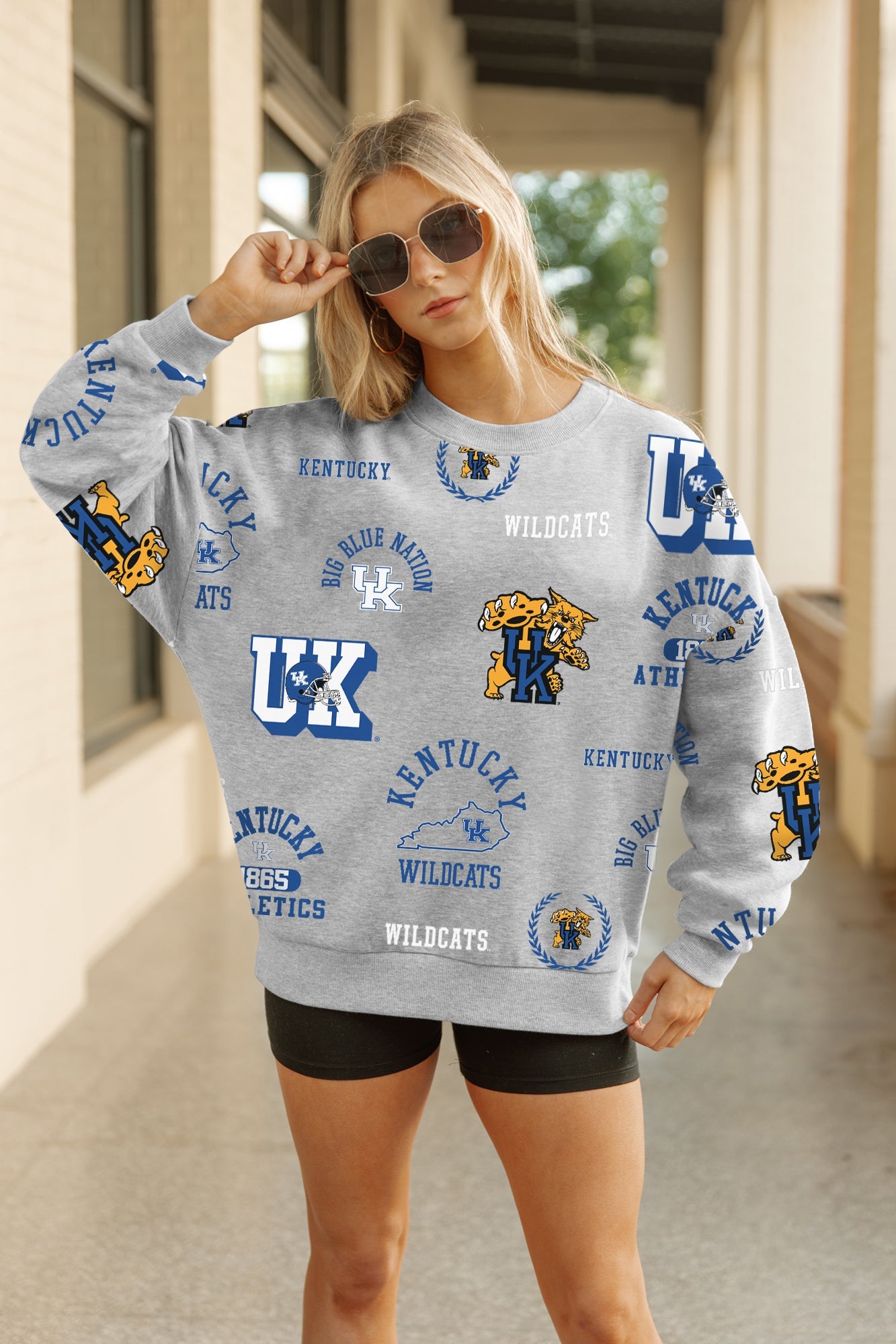 KENTUCKY WILDCATS ALWAYS ON REPEAT PREMIUM FLEECE CREW SWEATSHIRT