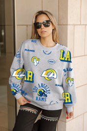 LOS ANGELES RAMS ALWAYS ON REPEAT PREMIUM FLEECE CREW SWEATSHIRT