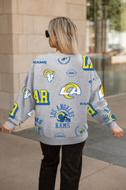 LOS ANGELES RAMS ALWAYS ON REPEAT PREMIUM FLEECE CREW SWEATSHIRT