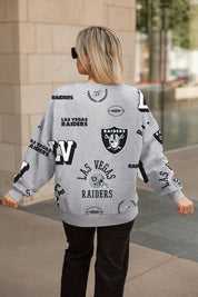 LAS VEGAS RAIDERS ALWAYS ON REPEAT PREMIUM FLEECE CREW SWEATSHIRT