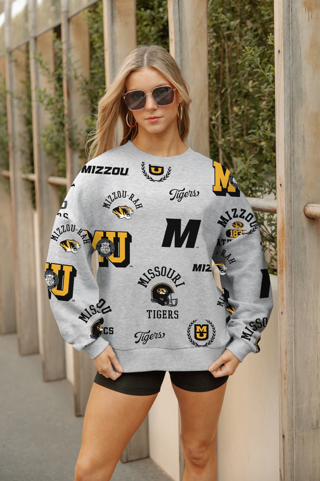 MISSOURI TIGERS ALWAYS ON REPEAT PREMIUM FLEECE CREW SWEATSHIRT