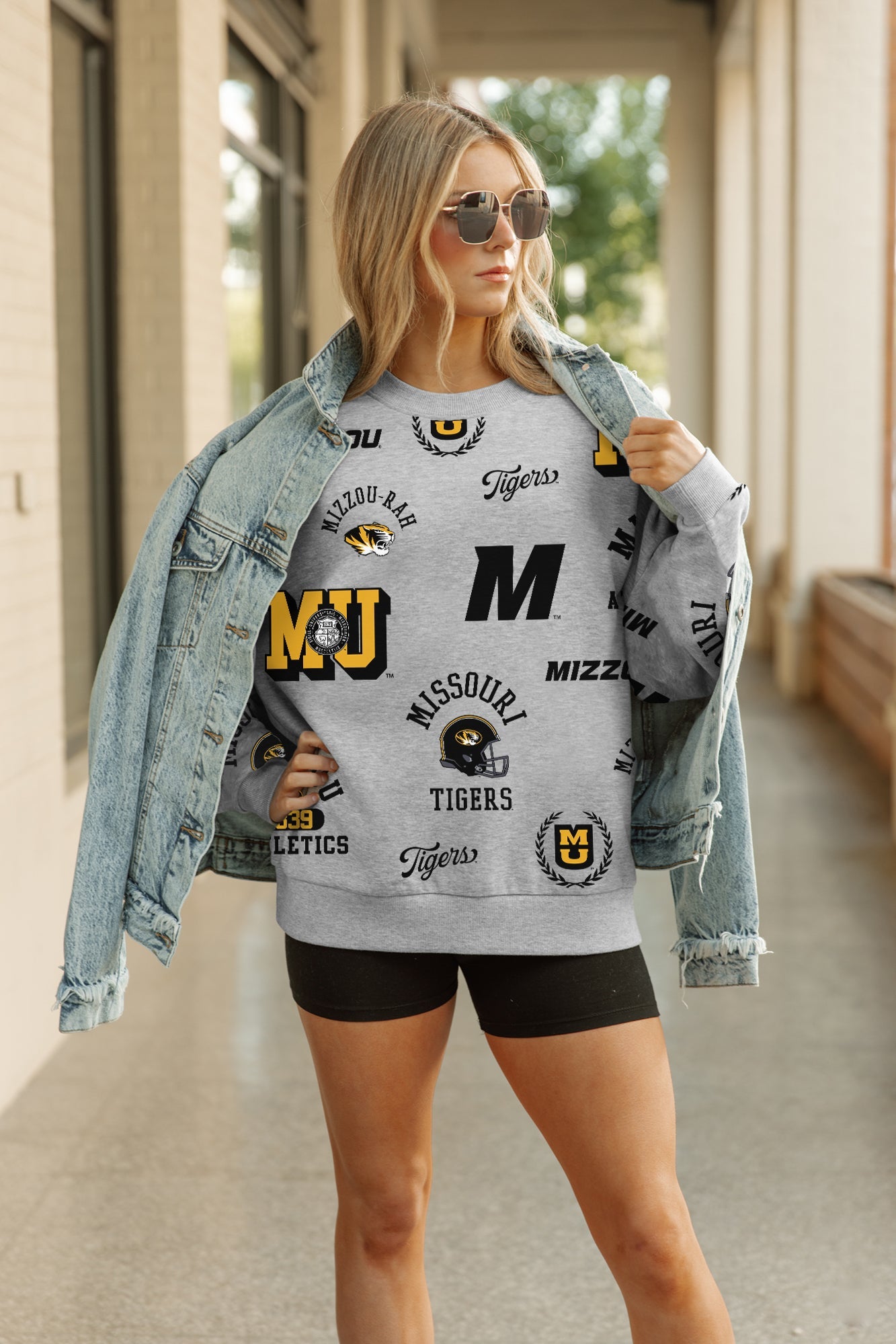 MISSOURI TIGERS ALWAYS ON REPEAT PREMIUM FLEECE CREW SWEATSHIRT