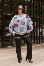 NEW YORK GIANTS ALWAYS ON REPEAT PREMIUM FLEECE CREW SWEATSHIRT