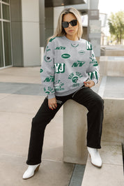 NEW YORK JETS ALWAYS ON REPEAT PREMIUM FLEECE CREW SWEATSHIRT