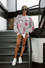 OKLAHOMA SOONERS ALWAYS ON REPEAT PREMIUM FLEECE CREW SWEATSHIRT