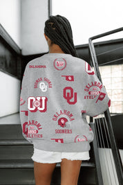 OKLAHOMA SOONERS ALWAYS ON REPEAT PREMIUM FLEECE CREW SWEATSHIRT