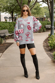 OKLAHOMA SOONERS ALWAYS ON REPEAT PREMIUM FLEECE CREW SWEATSHIRT