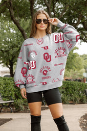 OKLAHOMA SOONERS ALWAYS ON REPEAT PREMIUM FLEECE CREW SWEATSHIRT