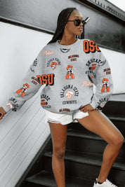 OKLAHOMA STATE COWBOYS ALWAYS ON REPEAT PREMIUM FLEECE CREW SWEATSHIRT