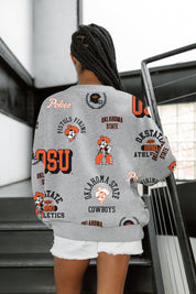 OKLAHOMA STATE COWBOYS ALWAYS ON REPEAT PREMIUM FLEECE CREW SWEATSHIRT
