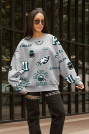 PHILADELPHIA EAGLES ALWAYS ON REPEAT PREMIUM FLEECE CREW SWEATSHIRT