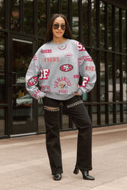SAN FRANCISCO 49ERS ALWAYS ON REPEAT PREMIUM FLEECE CREW SWEATSHIRT