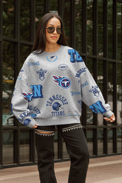 TENNESSEE TITANS ALWAYS ON REPEAT PREMIUM FLEECE CREW SWEATSHIRT