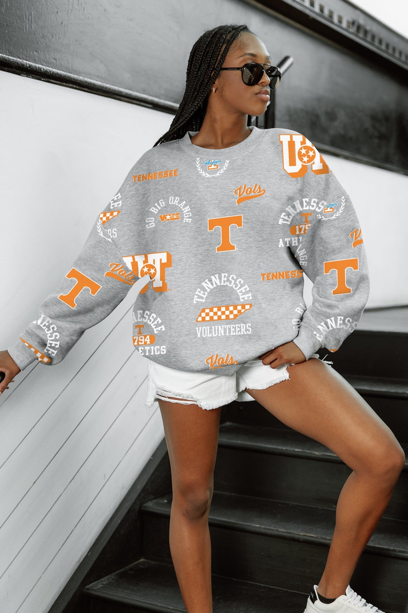 TENNESSEE VOLUNTEERS ALWAYS ON REPEAT PREMIUM FLEECE CREW SWEATSHIRT