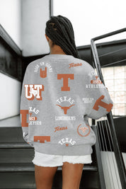 TEXAS LONGHORNS ALWAYS ON REPEAT PREMIUM FLEECE CREW SWEATSHIRT