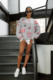 OHIO STATE BUCKEYES ALWAYS ON REPEAT PREMIUM FLEECE CREW SWEATSHIRT