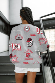 GEORGIA BULLDOGS ALWAYS ON REPEAT PREMIUM FLEECE CREW SWEATSHIRT