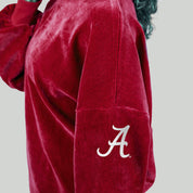 ALABAMA CRIMSON TIDE MAKE A MOVE MOCK NECK CHENILLE PULLOVER