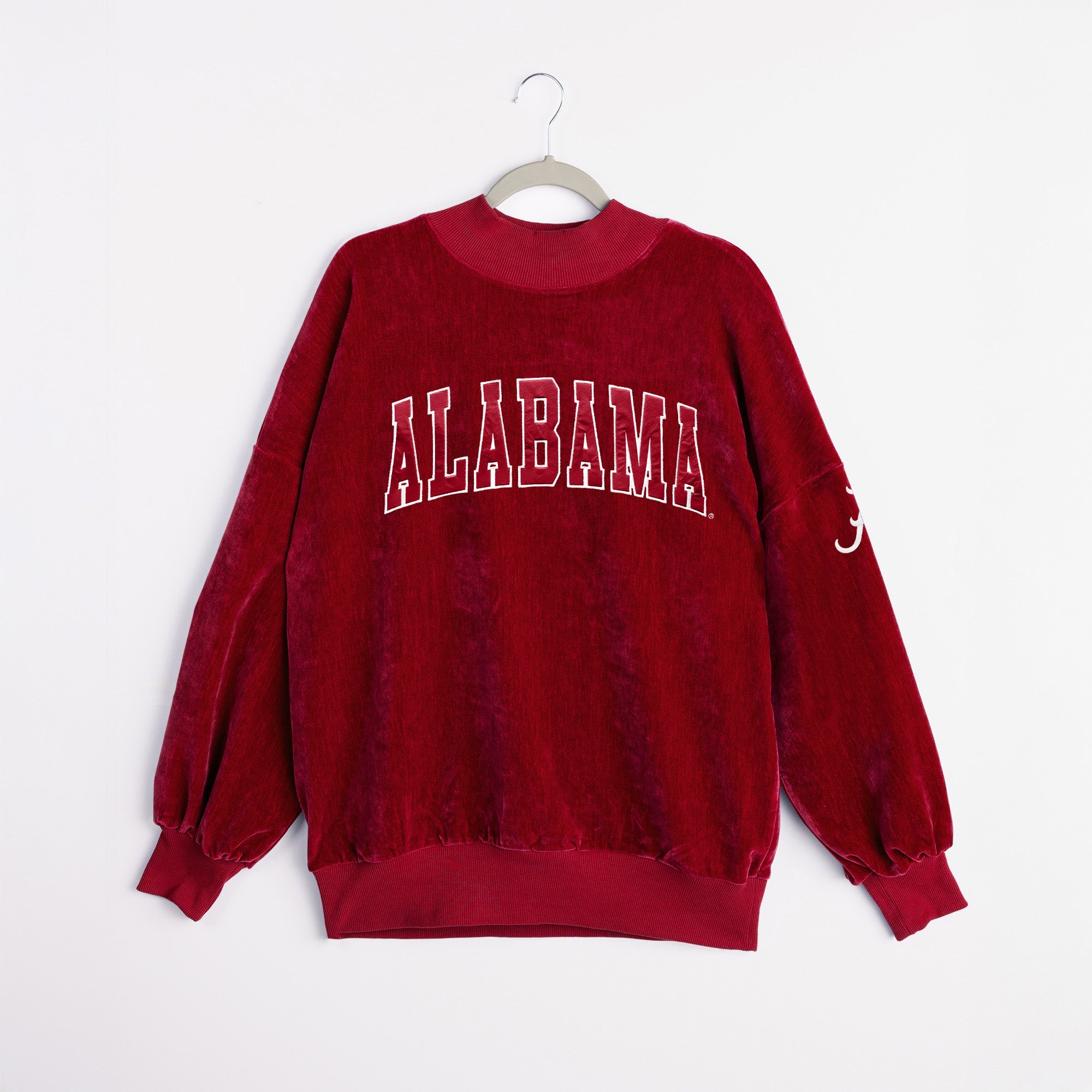 ALABAMA CRIMSON TIDE MAKE A MOVE MOCK NECK CHENILLE PULLOVER