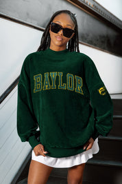 BAYLOR BEARS MAKE A MOVE MOCK NECK CHENILLE PULLOVER