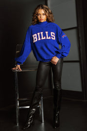 BUFFALO BILLS MAKE A MOVE MOCK NECK CHENILLE PULLOVER