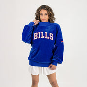 BUFFALO BILLS MAKE A MOVE MOCK NECK CHENILLE PULLOVER