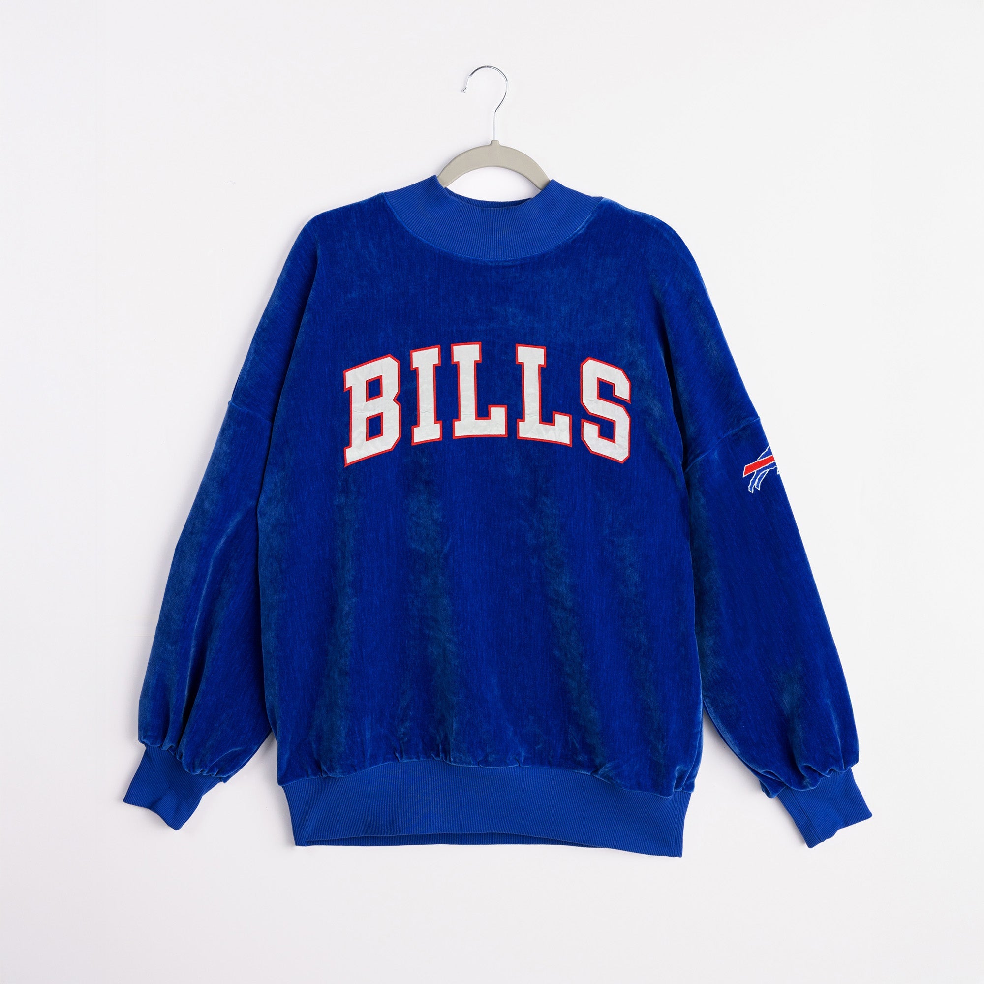 BUFFALO BILLS MAKE A MOVE MOCK NECK CHENILLE PULLOVER