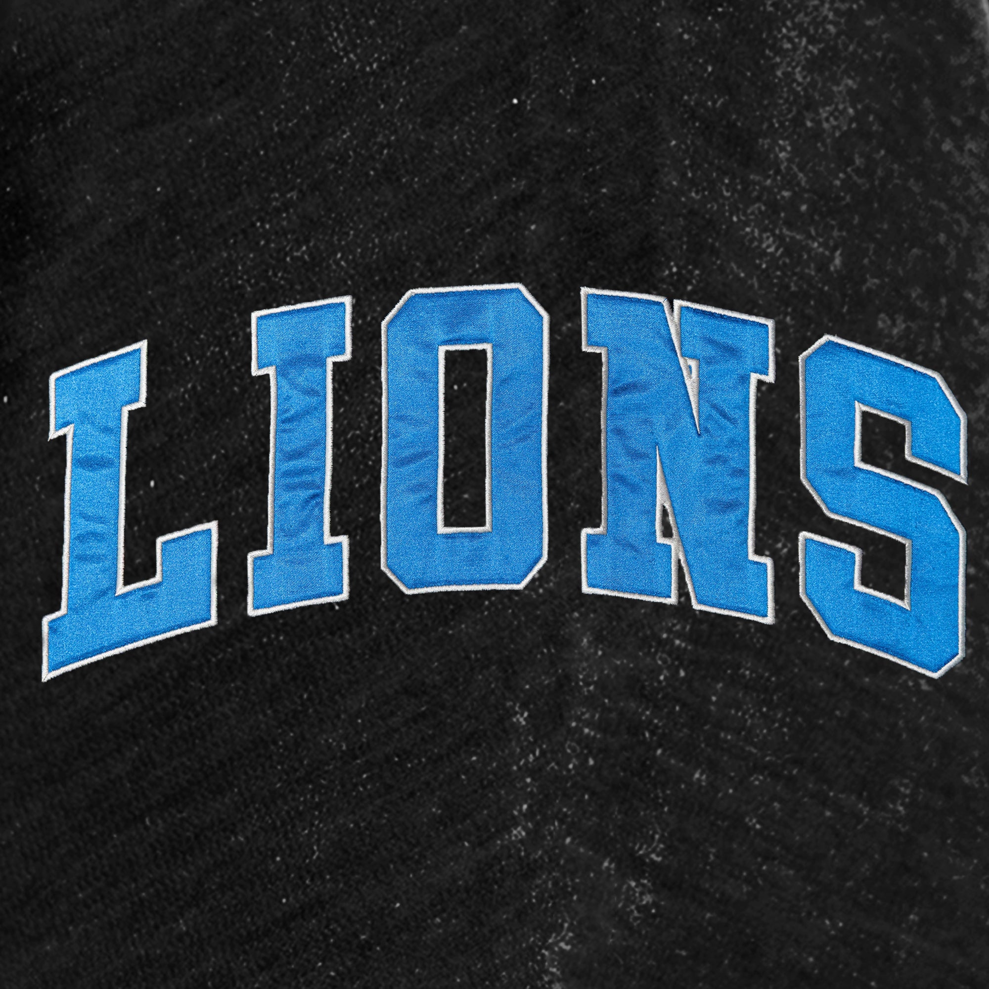 DETROIT LIONS MAKE A MOVE MOCK NECK CHENILLE PULLOVER