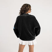 DETROIT LIONS MAKE A MOVE MOCK NECK CHENILLE PULLOVER