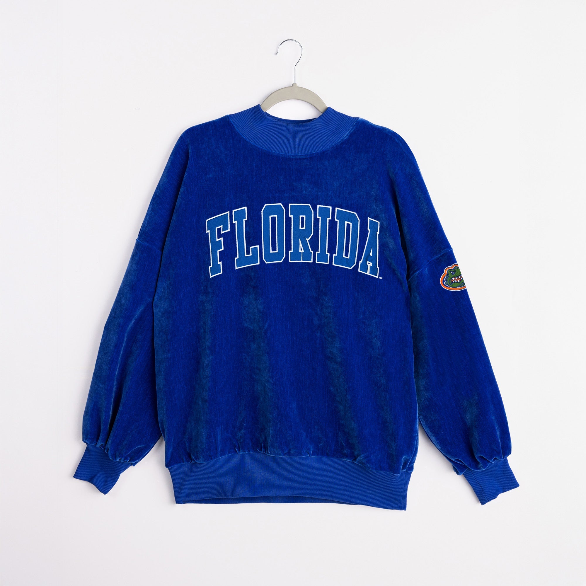 FLORIDA GATORS MAKE A MOVE MOCK NECK CHENILLE PULLOVER