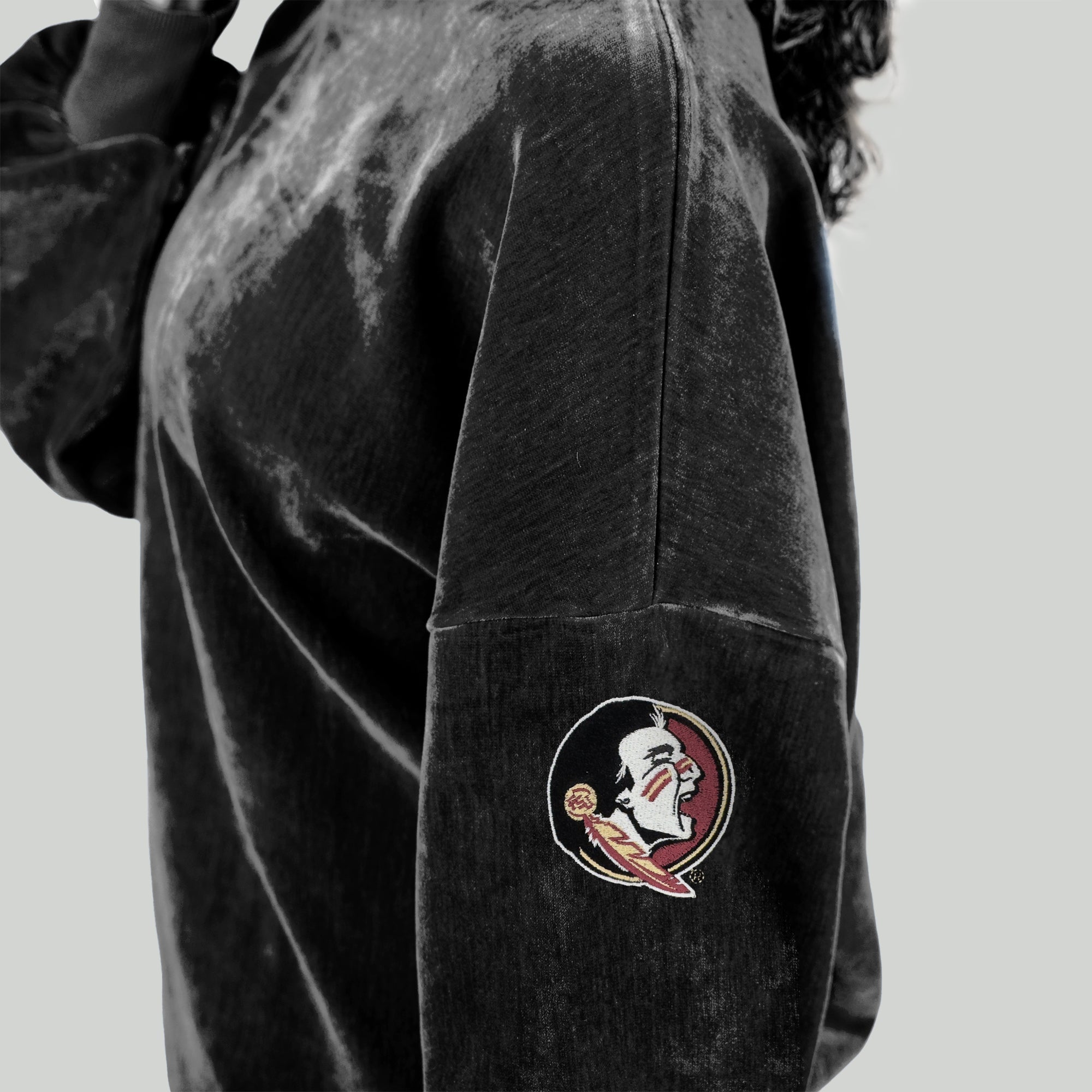 FLORIDA STATE SEMINOLES MAKE A MOVE MOCK NECK CHENILLE PULLOVER