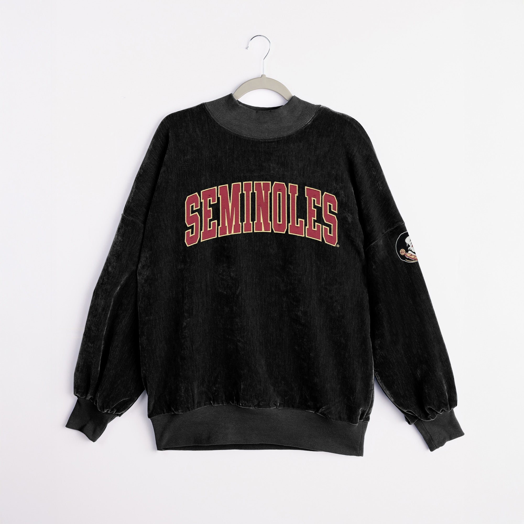 FLORIDA STATE SEMINOLES MAKE A MOVE MOCK NECK CHENILLE PULLOVER