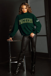 GREEN BAY PACKERS MAKE A MOVE MOCK NECK CHENILLE PULLOVER