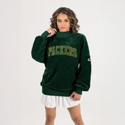 GREEN BAY PACKERS MAKE A MOVE MOCK NECK CHENILLE PULLOVER