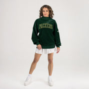 GREEN BAY PACKERS MAKE A MOVE MOCK NECK CHENILLE PULLOVER