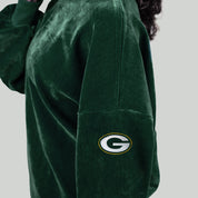 GREEN BAY PACKERS MAKE A MOVE MOCK NECK CHENILLE PULLOVER