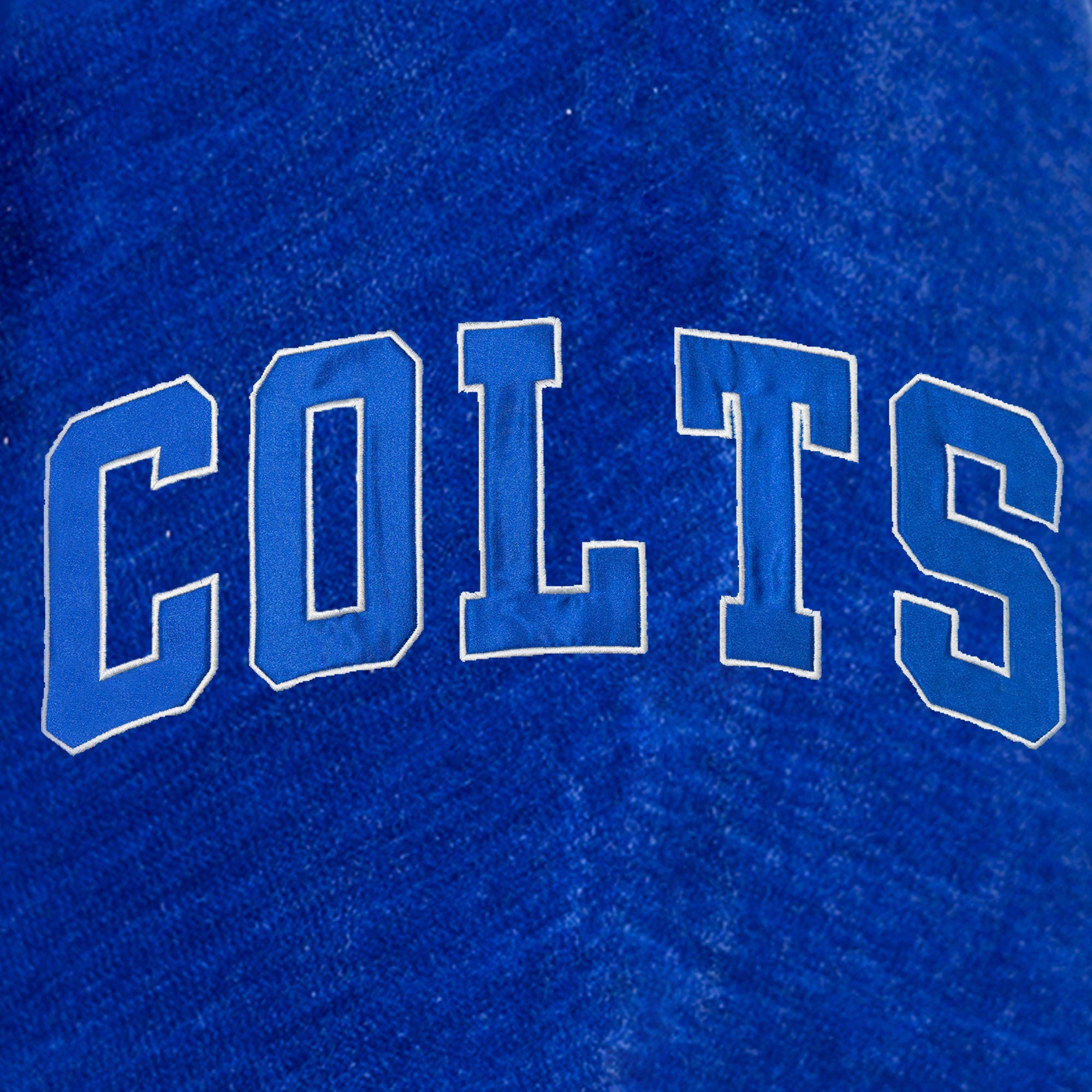 INDIANAPOLIS COLTS MAKE A MOVE MOCK NECK CHENILLE PULLOVER