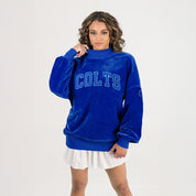 INDIANAPOLIS COLTS MAKE A MOVE MOCK NECK CHENILLE PULLOVER