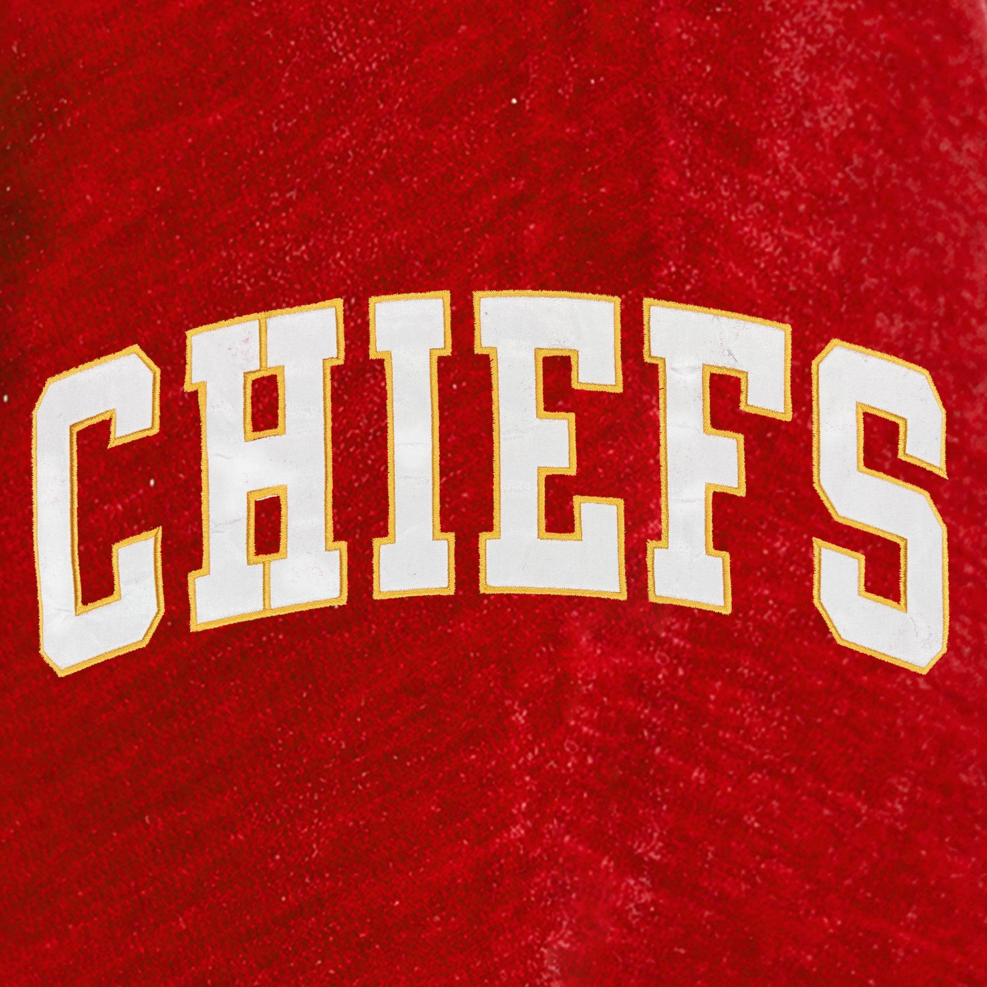 KANSAS CITY CHIEFS MAKE A MOVE MOCK NECK CHENILLE PULLOVER